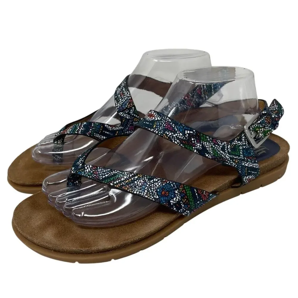 Sofft Rory Navy Speckled Thong Sandals Size 10M